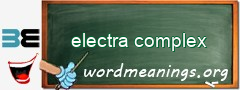 WordMeaning blackboard for electra complex